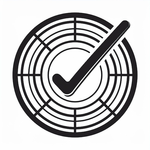 symbol for mosquito control - checkmark in mosquito trap