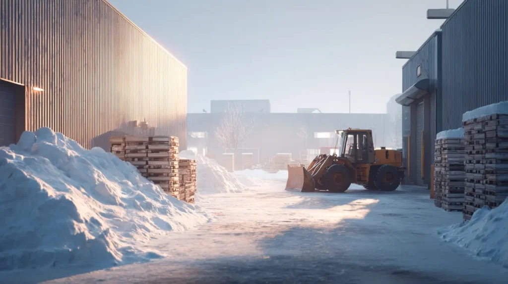 industrial snow removal in wake forest