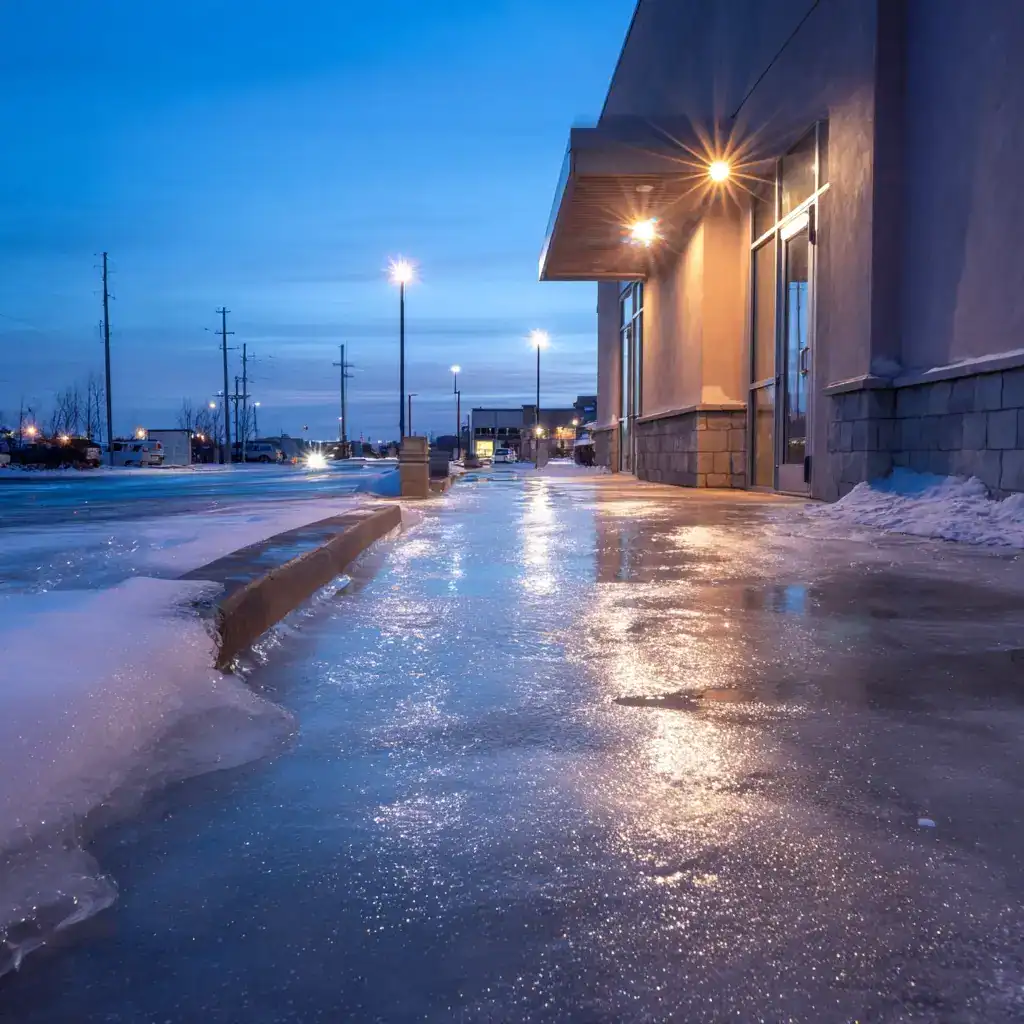 deicing winter pavement