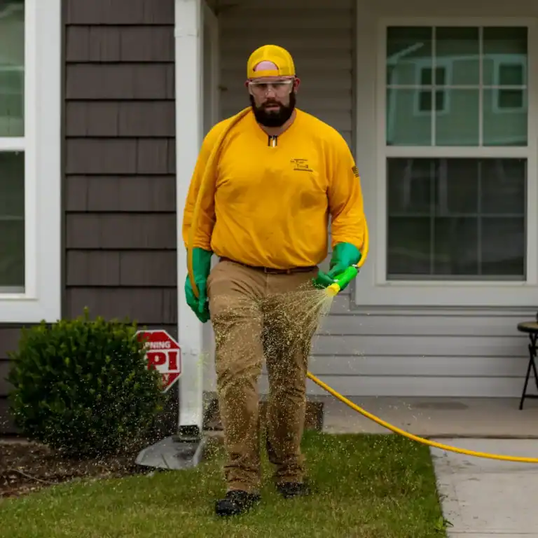 Lawn fertilization and weed control service in Wake Forest, NC